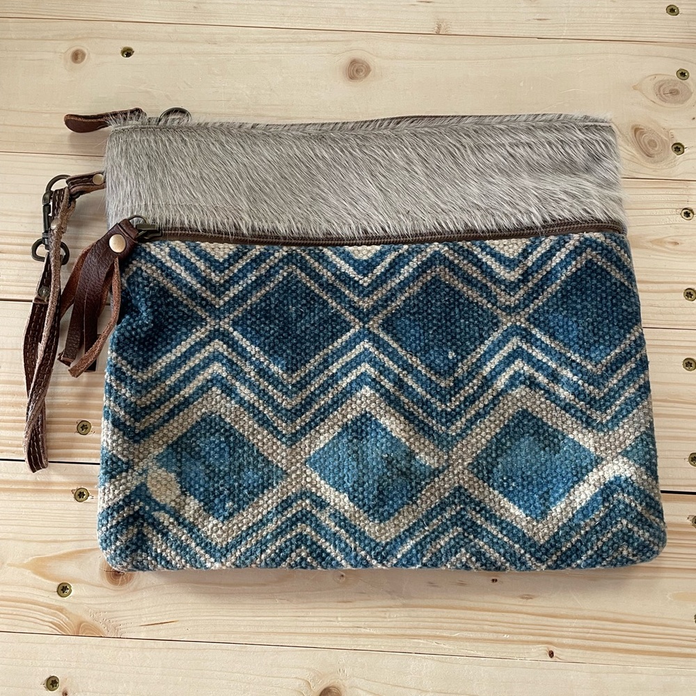 Myra Bag Leather Clutch Purse